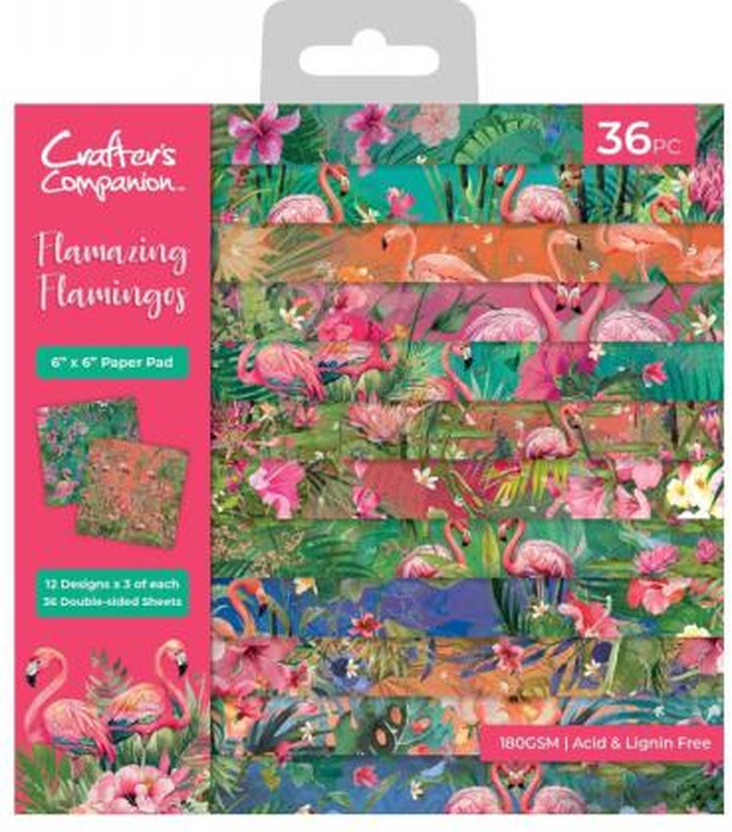 CC - Flamazing Flamingos - Paperpad 15x15 cm